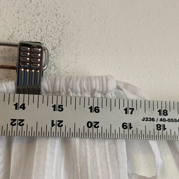 J.Crew Women's Embroidered side-tie mini skirt Large White Color - Picture 3 of 8